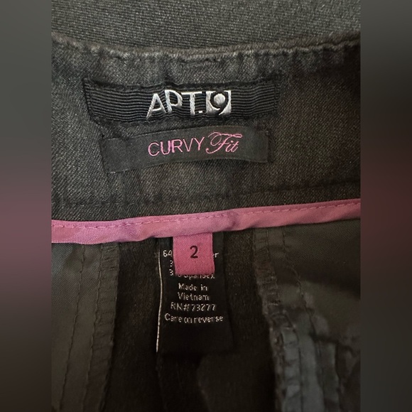 APT.9 Women’s Curvy Fit Dress Pants Gray Wide Leg Size 2 - Picture 7 of 9